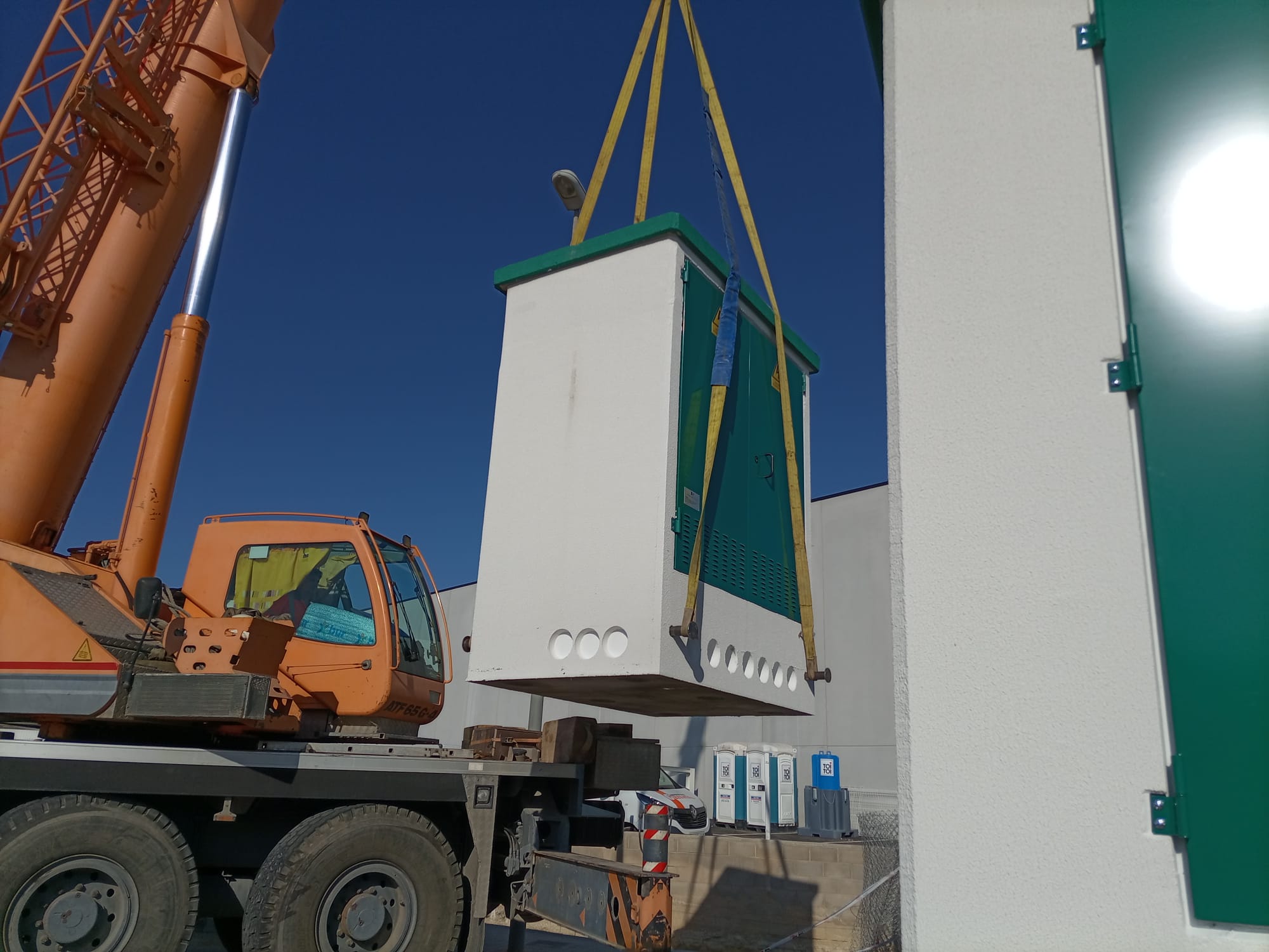 Instalación centro de transformación prefabricado